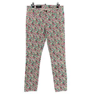 J Crew Toothpick Floral Ankle Pants Size 26